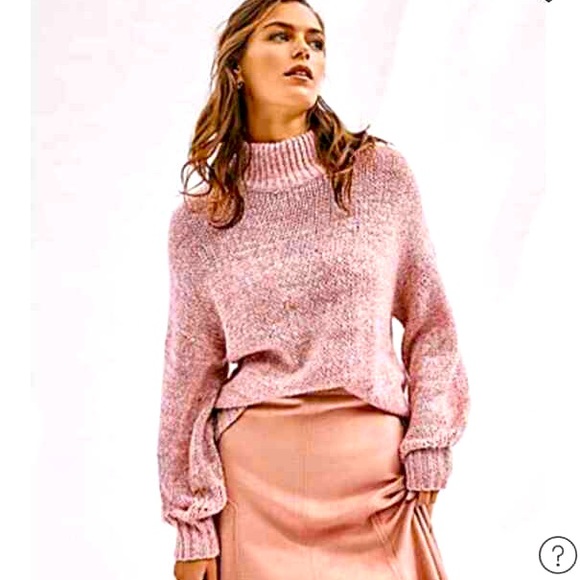 WOMENS MARLED MOCK NECK SWEATER - Picture 6 of 6